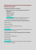 NR568 Advanced Pharmacology Exam&colon; Advanced Pharmacology Exam&NewLine;Review for Primary Care NP&semi;Questions & Answers with Rationales&sol;Latest 2026&sol; Guaranteed A&plus; Score Solution