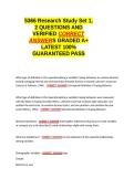 5366 Research Study Set 1&comma; 2 EXAM QUESTIONS AND VERIFIED CORRECT ANSWERS GRADED A&plus; -LATEST 2026-2027- 100- GUARANTEED PASS&period;docx&NewLine;&NewLine;