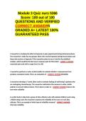 Module 3 Quiz nurs 5366 Scored 100 out of 100 EXAM QUESTIONS AND VERIFIED CORRECT ANSWERS GRADED A&plus; -LATEST 2026-2027- 100- GUARANTEED PASS&period;docx&NewLine;&NewLine;
