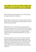 LSUS MBA 703 FINAL STUDY GUIDE 2026&NewLine;COMPLETE QUESTIONS AND ANSWERS&period;
