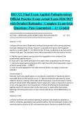 BIO 322 Final Exam Applied Pathophysiology Official Practice Exam Actual Exam 2026&sol;2027 with Detailed Rationales &vert; Complete Exam-Style Questions &vert; Pass Guaranteed &ndash; A&plus; Graded&NewLine;&NewLine;
