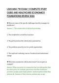 LSUS MHA 710 EXAM 1 COMPLETE STUDY&NewLine;GUIDE AND HEALTHCARE ECONOMICS&NewLine;FOUNDATIONS REVIEW 2026
