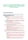 WGU C211 &ndash; Concepts for Global Business Exam Key Questions &vert; Questions and Answers &vert; 2026&sol;27 Updates &vert; 100&percnt; Pass Guarantee
