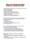 PNH301 TEST E EXAM QUESTIONS AND CORRECT ANSWERS &vert; 100&percnt; VERIFIED &vert; LATEST 2026&sol;2027 UPDATE&period;