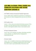 LSUS MBA 701 EXAM 1 FINAL PAPER 2026&NewLine;COMPLETE SOLUTIONS AND TESTED&NewLine;QUESTIONS GRADED A&plus;
