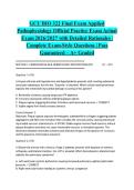 GCU BIO 322 Final Exam Applied Pathophysiology Official Practice Exam Actual Exam 2026&sol;2027 with Detailed Rationales &vert; Complete Exam-Style Questions &vert; Pass Guaranteed &ndash; A&plus; Graded&NewLine;&NewLine;