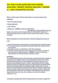 TCCC TIER 3 EXAM QUESTIONS WITH VERIFIED&NewLine;SOLUTIONS &vert; NEWEST UPDATED 2026&sol;2027 &vert; GRADED&NewLine;A&plus; &vert; 100&percnt; GUARANTEED SUCCESS&period; 