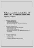 HESI A2 V2 Grammar Exam Questions And&NewLine;Answers &vert; 100&percnt; Verified Solution &vert; Latest Update&NewLine;2026&sol;2027 &vert; Graded A&plus;&period;