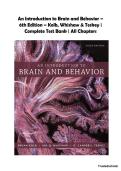 An Introduction to Brain and Behavior &ndash; 6th Edition &ndash; Bryan Kolb&comma; Ian Q&period; Whishaw & G&period; Campbell Teskey &vert; Complete Test Bank &vert; Neuroscience & Psychology Exam Prep