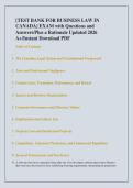 &lbrack;TEST BANK FOR BUSINESS LAW IN &NewLine;CANADA&rsqb; EXAM with Questions and &NewLine;Answers&sol;Plus a Rationale Updated 2026 &NewLine;A&plus;&sol;Instant Download PDF 