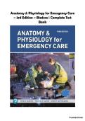 Anatomy & Physiology for Emergency Care &ndash; 3rd Edition &ndash; Bryan E&period; Bledsoe&comma; Frederic H&period; Martini & Edwin F&period; Bartholomew &vert; Complete Test Bank &vert; EMS & Paramedic Exam Prep