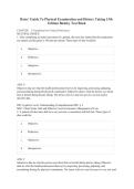 Bates' Guide to Physical Examination and History Taking 13th Edition Bickley Test Bank Converted 2025&sol; 2026 100&percnt; Verified with Correct Questions and Answers PDF Download