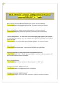 BIOL 180 Exam Concepts and Questions with Answers &vert; 2026&sol;2027 &vert; Complete Biology Exam Study Guide