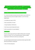  AHIP Final Exam Actual Exam 2026&sol;2027 &ndash; Comprehensive Medicare & Compliance Assessment with Detailed Rationales &vert; 100&percnt; Verified &vert; Pass Guaranteed &ndash; A&plus; Graded