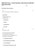 MRSO Mock Test 1 &ndash; Practice Questions&comma; Study Guide & Certification Exam Review 2026