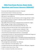 ISSA Final Exam Review Study Guide Questions and Correct Answers &ndash; 2026&sol;2027 Fitness Certification Comprehensive Review Guide