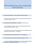 SPCE 630 Final Exam Review and Applied Behavior Analysis Study Guide