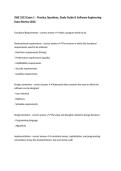 SWE 3313 Exam 1 &ndash; Practice Questions&comma; Study Guide & Software Engineering Exam Review 2026