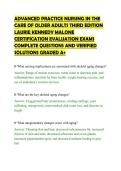 ADVANCED PRACTICE NURSING HAMRIC &NewLine;AND HANSON SEVENTH EDITION &NewLine;VERIFIED CHAPTERS ONE THROUGH &NewLine;TWENTY THREE COMPLETE QUESTIONS &NewLine;AND ANSWERS GRADED A&plus;