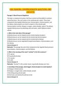 HESI READING COMPREHENSION QUESTIONS AND &NewLine;ANSWERS