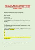 NURS 3021 TEST 2 EXAM LATEST 2026 UPDATED QUESTIONS &NewLine;AND VERIFIED 100&percnt; SOLUTIONS &lpar;2026&sol;2027&rpar; &vert;A&plus; GRADED &NewLine;&vert;GUARANTEED PASS 