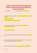 COP4600 - Final Exam Study Guide Latest 2026 Updated &NewLine;Questions and Verified 100&percnt; Solutions &lpar;2026&sol;2027&rpar; &vert;A&plus; &NewLine;Graded &vert;Guaranteed Pass 