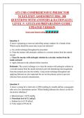 ATI CMS COMPREHENSIVE PREDICTOR &NewLine;NCLEX EXIT ASSESSMENT 2026 &vert; 100 &NewLine;QUESTIONS WITH ANSWERS & RATIONALES &vert; &NewLine;LEVEL 3 &vert; ATI EXAM PREPARATION GUIDE &vert; &NewLine;UPDATED VERSION