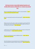 ACLS Exam Version A Latest 2026 Updated Questions and &NewLine;Verified 100&percnt; Solutions &lpar;2026&sol;2027&rpar; &vert;A&plus; Graded &vert;Guaranteed &NewLine;Pass