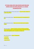 OTF FINAL EXAM LATEST 2026 UPDATED QUESTIONS AND &NewLine;VERIFIED 100&percnt; SOLUTIONS &lpar;2026&sol;2027&rpar; &vert;A&plus; GRADED &NewLine;&vert;GUARANTEED PASS 