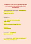 AGACNP 106 Document Exam Latest 2026 Updated Questions &NewLine;and Verified 100&percnt; Solutions &lpar;2026&sol;2027&rpar; &vert;A&plus; Graded &NewLine;&vert;Guaranteed Pass