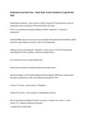 Employment Law Exam Prep &ndash; Study Guide&comma; Practice Questions & Legal Review 2026