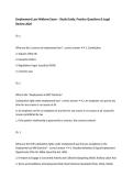 Employment Law Midterm Exam &ndash; Study Guide&comma; Practice Questions & Legal Review 2026