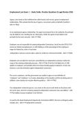 Employment Law Exam 1 &ndash; Study Guide&comma; Practice Questions & Legal Review 2026