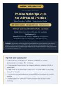 Pharmacotherapeutics for Advanced Practice Nurse Prescribers Exam 2026&sol;2027 &ndash; 260 Verified NGN Questions with Rationales &vert; APRN Prescribing&comma; NP Certification&comma; NCLEX-RN