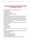 CRNA NEW QUESTIONS AND CORRECT ANSWERS 100&percnt; VERIFIED 2026-2027&excl;&excl;