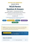 NCLEX RN&sol;PN Review 2026&sol;2027 &vert; 280 NGN-Style Questions with Rationales &vert; Comprehensive Test Bank &vert; Latest NCLEX Standards