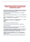 NBCRNA EXAM 2026 COMPLETE EXAM QUESTIONS AND VERIFIED ANSWERS RECENTLY TESTING REAL EXAM QUESTIONS 100&percnt; SOLVED&excl;&excl;