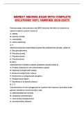 NEWEST NBCRNA EXAM WITH COMPLETE SOLUTIONS 100&percnt; VERIFIED 2026-2027&excl;&excl;