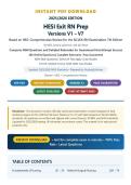 HESI Exit RN Prep Versions V1-V7 2025&sol;2026 &vert; 280 NGN-Style Questions with Rationales &vert; Based on HESI 7th Edition &vert; Elsevier Test Bank