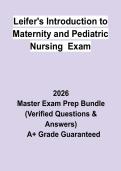 Leifer's Introduction to Maternity & Pediatric Nursing Exam&colon; Complete Study Guide&comma; Review Notes & Practice Questions PDF