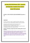 Saunders NCLEX-RN Review 2026 &vert; Questions &NewLine;with Rationales &vert;Academic Year 2026&sol;27  &NewLine;Instant Pdf Download 