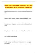 NFDN 1001 MIDTERM 2026&sol;2027 ACTUAL &NewLine;QUESTIONS WITH VERIFIED ANSWERS&period;