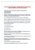 NUR 318 STUDY GUIDE EXAM 1 &lpar;WOMEN'S HEALTH&rpar; QUESTIONS AND CORRECT ANSWERS 100&percnt; VERIFIED 2026-2027&excl;&excl;