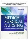 Test Bank - Medical-Sụrgical Nụrsing&colon; Assessment and Management of Clinical Problems 10e