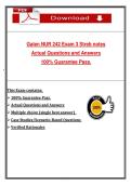 Galen NUR 242 Exam 3 Streb Med Surg &lpar;Latest 2026&sol;2027 Update&rpar; Complete Questions and Guide Answers&vert; Nursing &vert; Galen College &lpar;PDF&rpar;