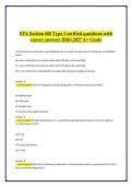 EPA Section 608 Type I CertificationVerified Questions with Correct Answers A&plus; &vert; HVAC Small Appliance Certification Study Guide &vert; 2026&sol;2027 Complete Exam