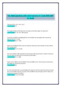 FCTC Math Questions with Correct Answers A&plus; &vert; 2026&sol;2027 Mathematics Exam Study Guide