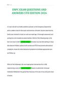 ENPC EXAM QUESTIONS AND&NewLine;ANSWERS 5TH EDITION 2026