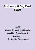 Statutory Interpretation & Regulation Final Exam&colon; Complete Study Guide&comma; Review Notes & Practice Questions PDF