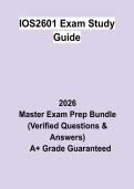 IOS2601 Exam Study Guide&colon; Complete Review Notes & Practice Questions PDF